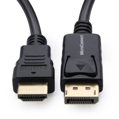 "High-Quality MicroConnect DisplayPort 1.2 to HDMI Cable – Ultimate Performance | MC-DP-HDMI-500"